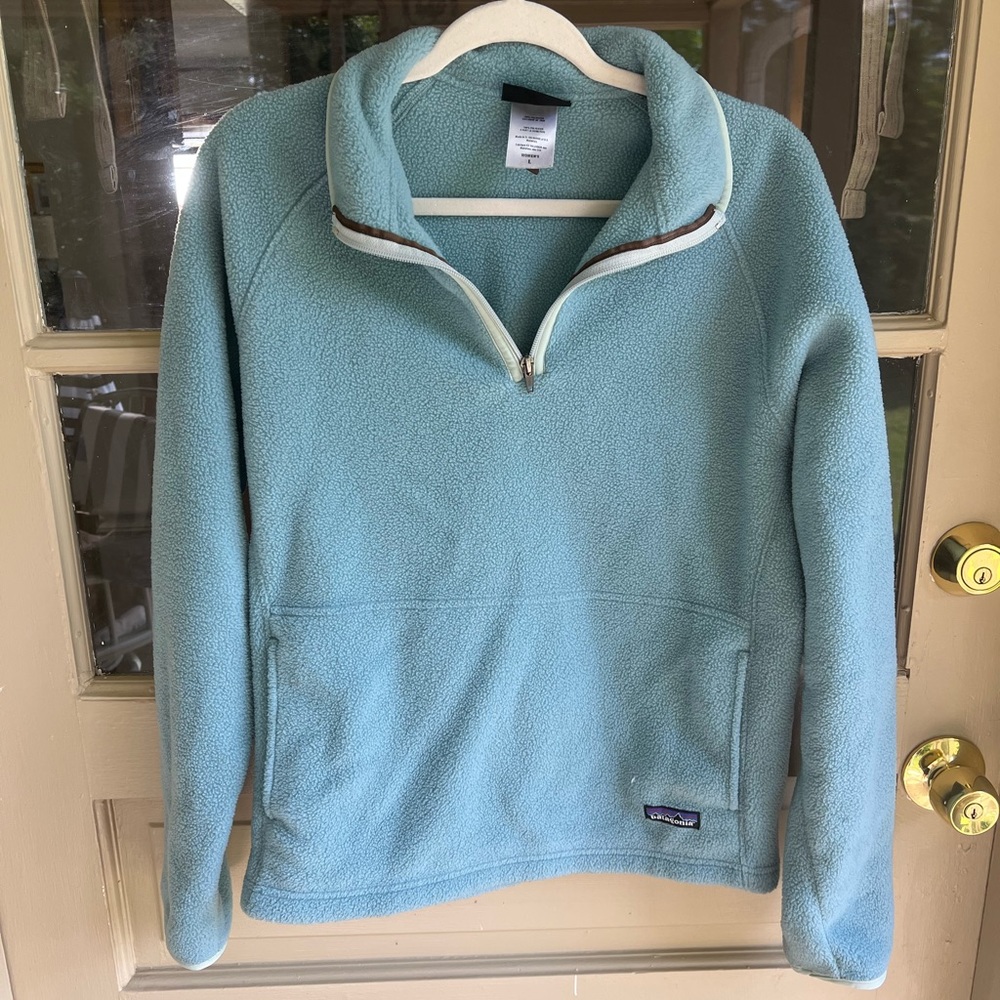 Patagonia Synchilla polyester pull over zip